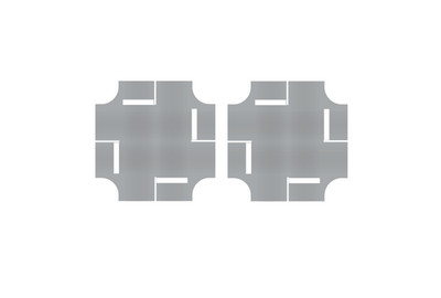 Easy Streets N - Aged Asphalt-4 Way Int 4 Stop Solid White Line