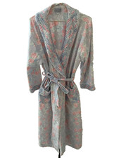 Lanz of Salzburg Women's Bathrobe Floral 100 Cotton Size M