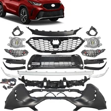 Front Bumper Cover Kit With Grille/Fog Lights For Toyota Highlander XSE 2021-24