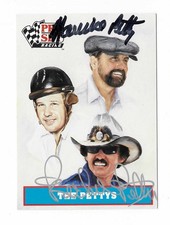 🔥RICHARD PETTY & MAURICE PETTY DUAL-SIGNED/AUTOGRAPHED 1991 PRO SET NASCAR CARD