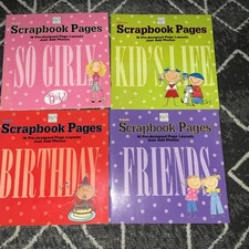 Me & My Big Ideas Pre-Designed Scrapbook Pages Birthday Friends So Girly + New