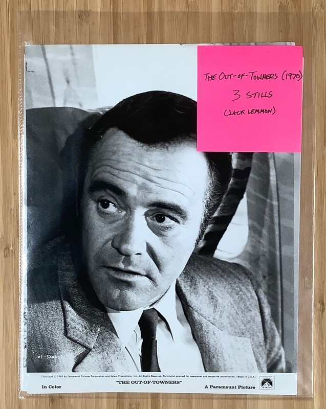 3 The Out-of-Towners (1970) original movie still lot Jack Lemmon portraits