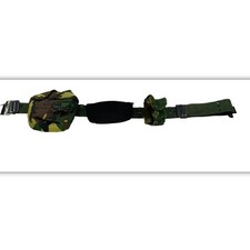 US Army Utility Belt With Pouches Canteen Glasses Camo Adjustable