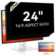  5-Pack 24 Inch 16:9 Computer Privacy Screen Filter for Monitor - Privacy Sh...