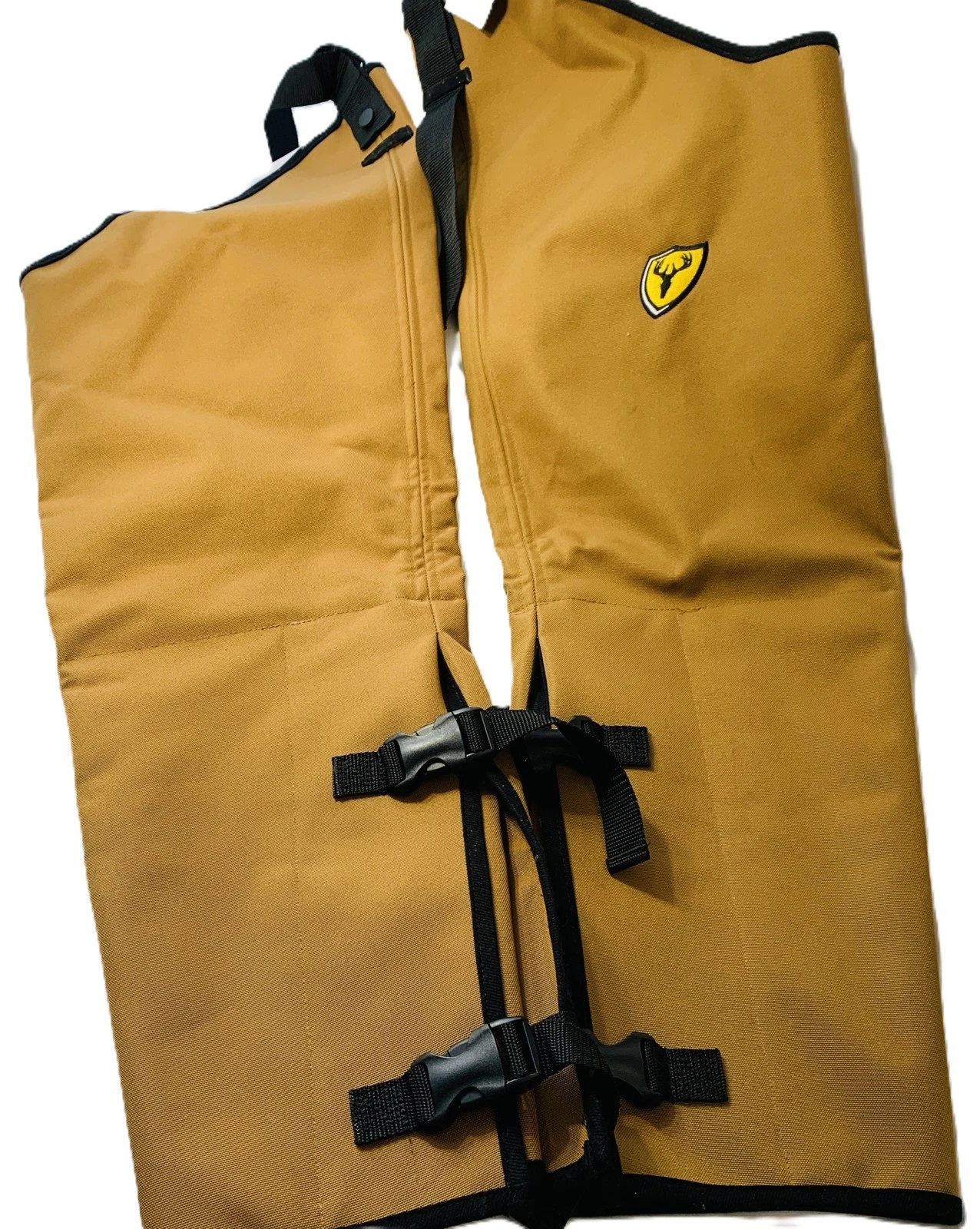 Scent Blocker Snake Chaps Buckskin Brown Hunting Outdoor Leg Gaiters R/L Marked