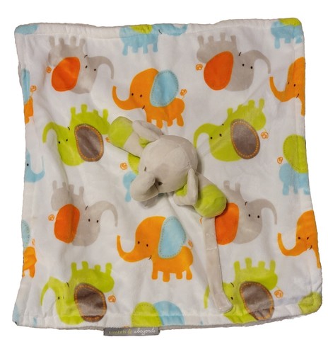 Decken & Beyond Elephant Lovey 15 Zoll Baby Sicherheitsdecke Schnuller Halter grün - Bild 2 von 6