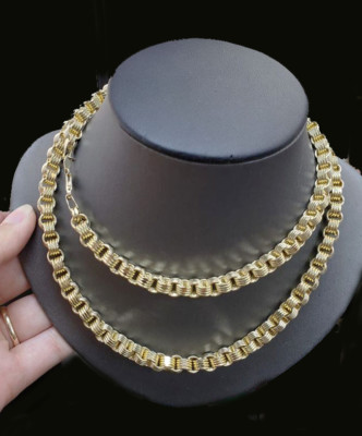Real 10k Gold Byzantine Chain Necklace 