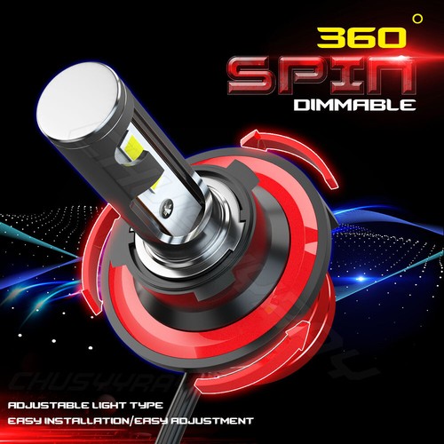 Par de bombillas LED 9008 H13 + resistencias de carga para Jeep Patriot 2007-2016 - Imagen 7 de 12