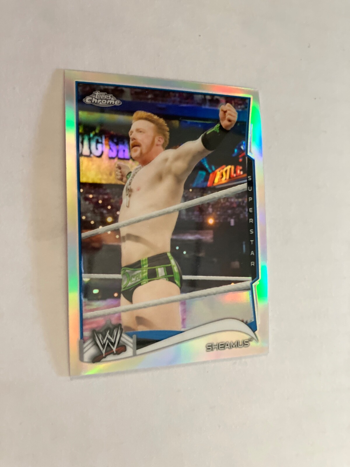 Sheamus 2014 topps chrome refractor insert wrestling card see scan