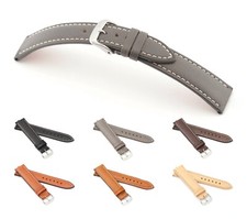 RIOS1931 Uhrenarmband Juchtenleder "Pensa", 18-20 mm, 6 Farben, neu!