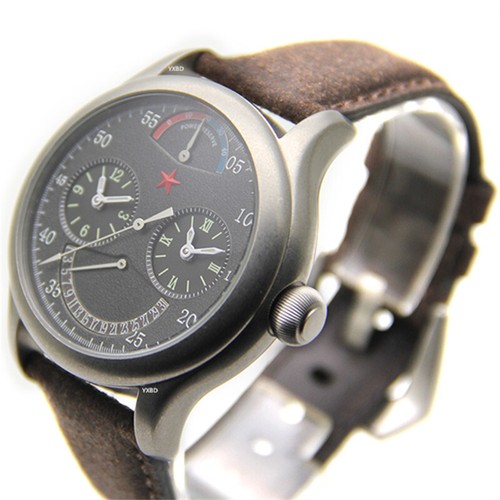 Orologio Automatico RED STAR SEAGULL ST2545 Dual Time 42 ore Riserva Retrogrado 45MM - Foto 20 di 23