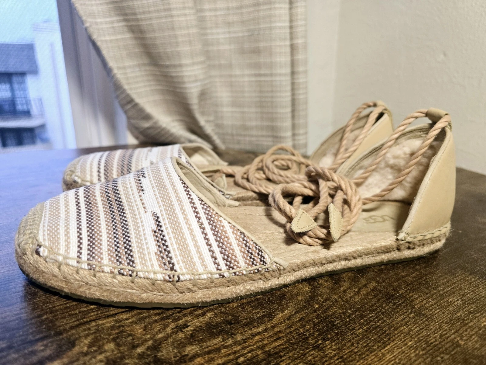 Sandali donna espadrillas UGG Libbi Serape misura 9 scarpe multicolore stringate