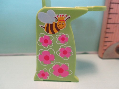 Playmobil accessorio per bambino/bambino SEGGIOLONE VERDE CON APE E FIORI ROSA
