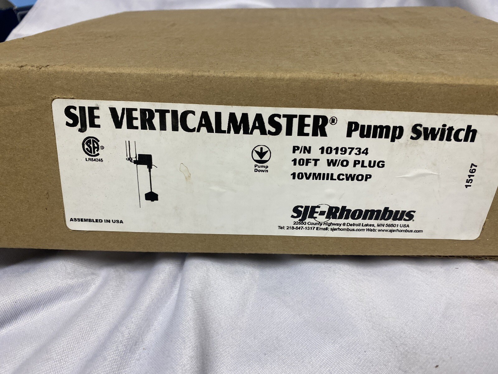 SJE Verticalmaster Pump Switch eBay