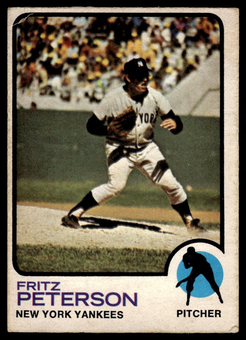 1973 O-Pee-Chee Fritz Peterson New York Yankees #82