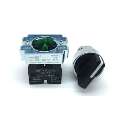 1 pcs YIJIA YJ139-XB2-10X21 Rotary switch black 1NO Self-locking
