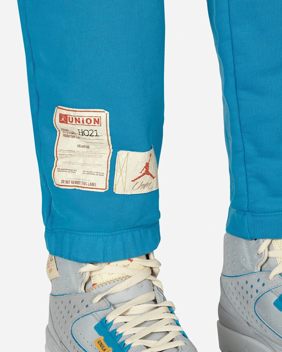 Nike Jordan x Union LA MJ Fleece Sweatpants Equator Blue Mens S