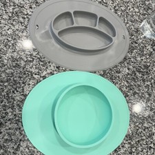 UpwardBaby Baby Toddler Bowl and Sectioned Placemat Silicone Suction A Bundle