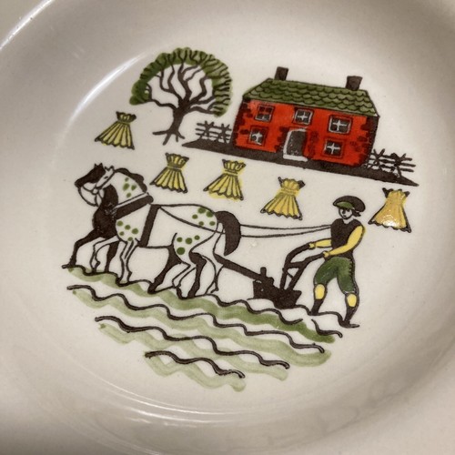 Set of 4 POPPYTRAIL METLOX Homestead Provincial Soup Cereal Bowls MCM Farmer - Picture 9 of 13