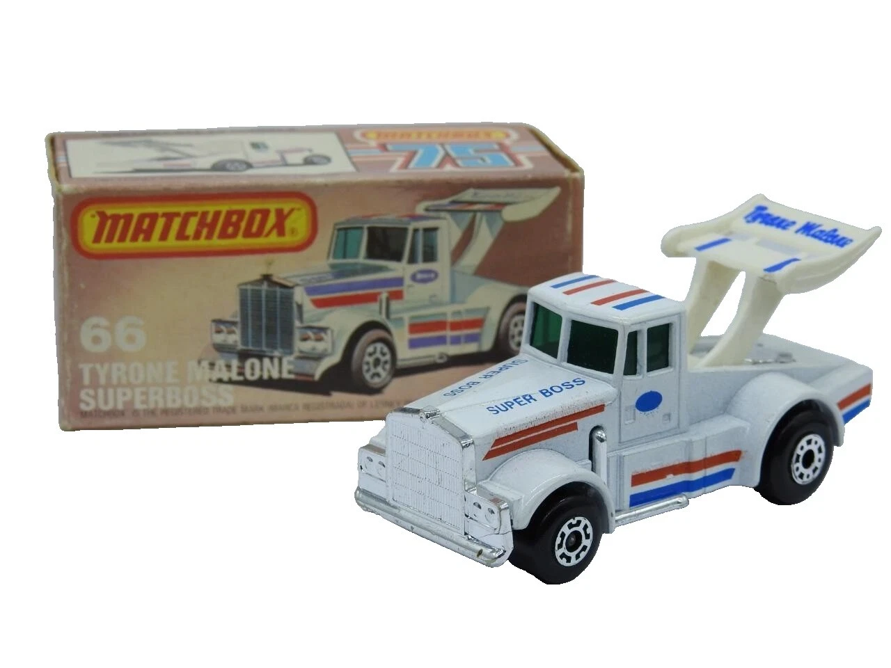 Винтажные литые автомобили, грузовики и фургоны Matchbox Kenworth 1982 год выпуска автомобиль