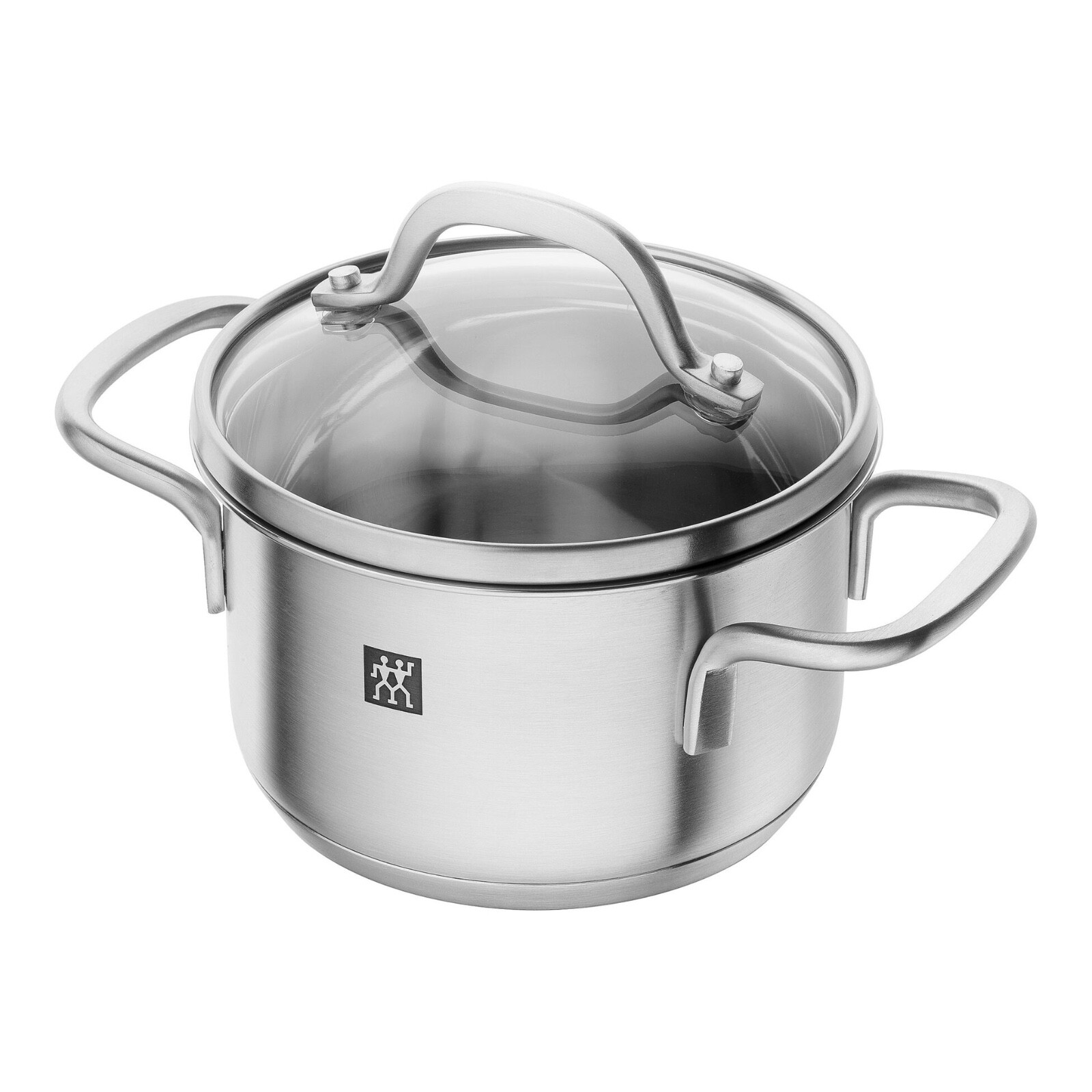 ZWILLING Topf Kochtopf PICO Mini-Kochtopf 12 cm 0,8 L mit Glasdeckel Kochen