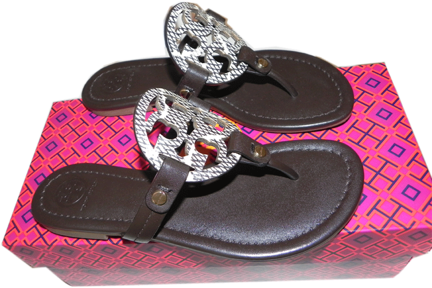 Tory Burch Miller Tanga Sandalia Zapato De de Cuero Estampado de De Pitón Flip Flop 5 - 35 b02999 Tory Burch Miller Tanga Sandalia Zapato De de Cuero Estampado de De Pitón Flip Flop 5 - 35 b02999