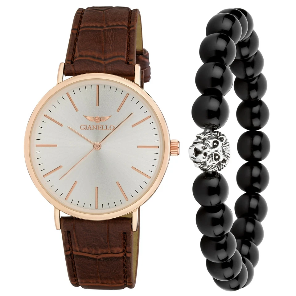 Gianello男士手表和珠宝套装手表+手链组合 — 第 4/4 张图片