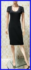  NEW GIANNI VERSACE COUTURE BLACK STUDDED DRESS 38 - 2