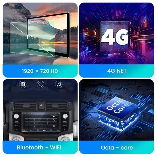 4+64G Car Stereo Radio Android Carplay GPS Navi BT For Toyota 4runner 2010-2019 - Picture 8 of 11