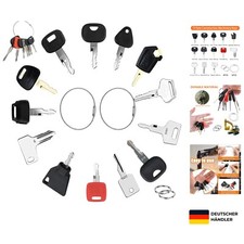 Baumaschinen Schlüssel Set 17Stk Metall Universal für Zündung Fahrzeuge