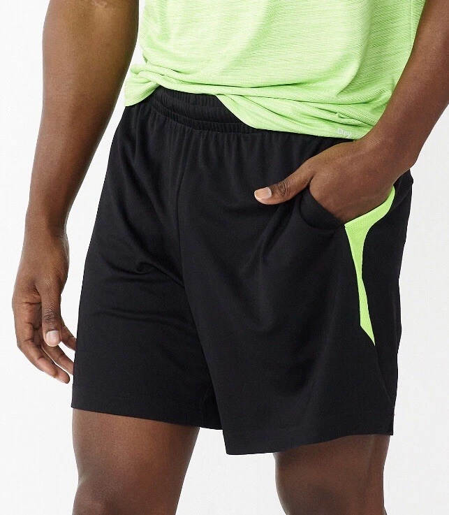 Pantalones Cortos Tek Gear Dry Tek 7" Neón Talla XXL Bolsillos Cordón Para Hombre Nuevos B2 Foto 2 de 4