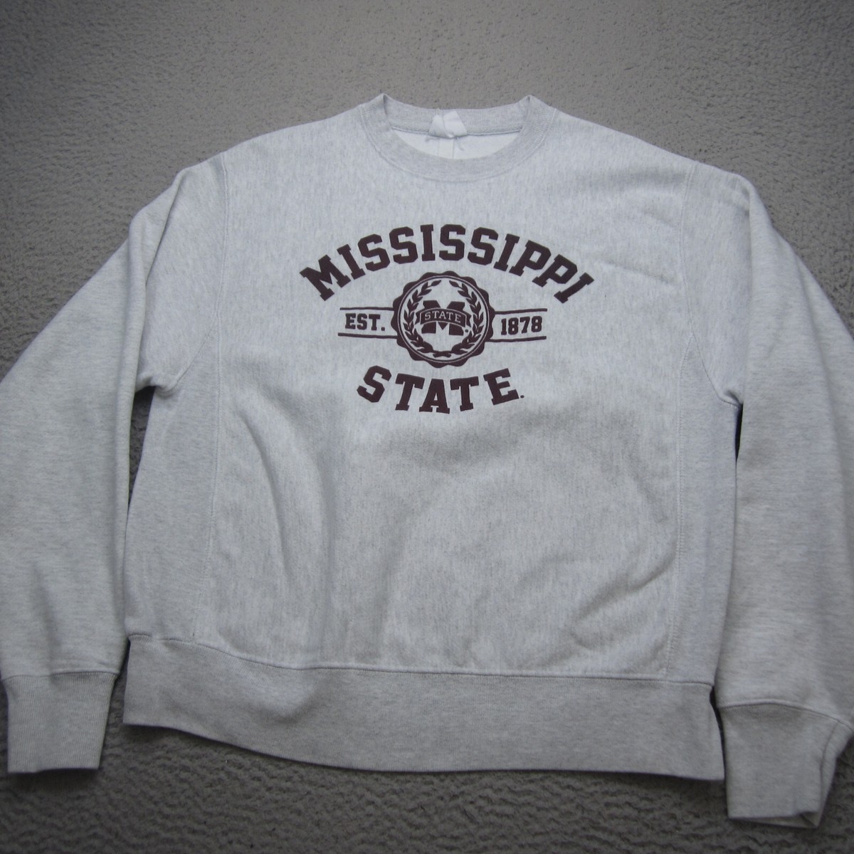 CHAMPION Reverse Weave Mississippi State Bulldogs スウェット Mississippi State Bulldogs Sweater Men Medium Gray MSU