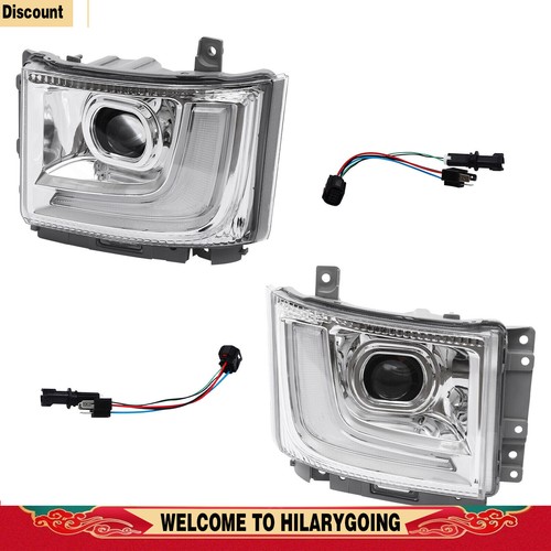 Headlight For 2023-2024 ISUZU NPR-HD NRR NQR Halogen Headlamp with LED DRL LH/RH - Picture 23 of 53