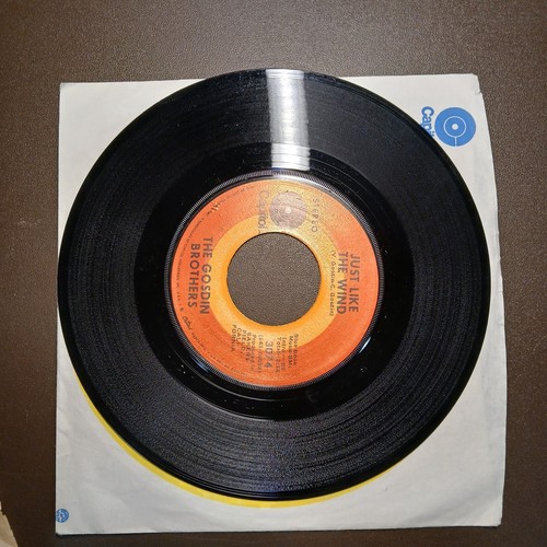 THE GOSDIN BROTHERS I Remember / Just Like The Wind 45 RPM Vinyl Record - Picture 13 of 13