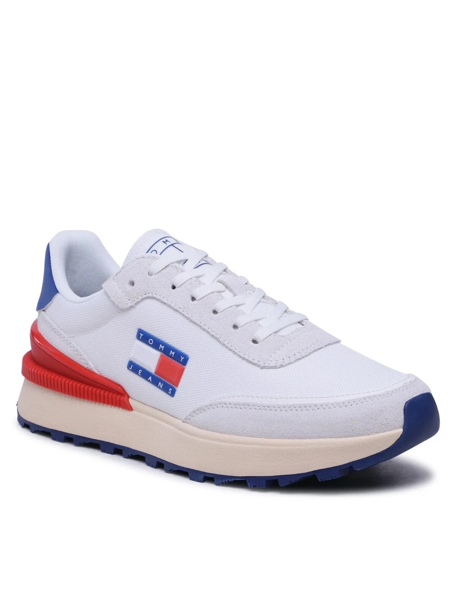 Tommy hilfiger material mix sneakers deals