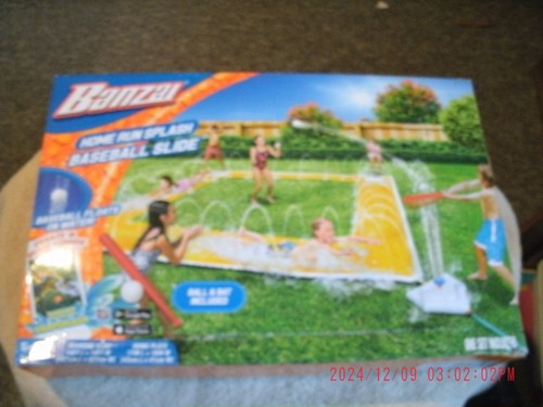 BANZAI Home Run Splash Baseball Slide - New in Box