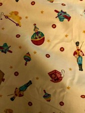 VTG 96 Daisy Kingdom Tossed Toys All Over Toy Soldier Top, Ball, Plane BTY