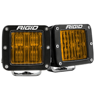 #ad #ad Rigid 504816 D Series PRO SAE Yellow Fog LED Lights Pair Kit Set Black Universal $449.99
