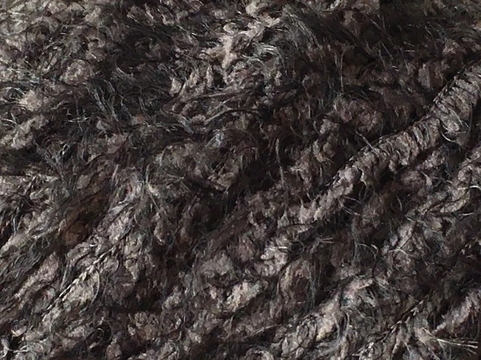 Berroco Marmot Yarn #3758 Charcoal Grey Fur-Like Soft Nylon 50gr 93yds faux fur - Image 3 of 4