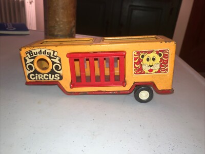 Vintage 1970's Buddy L Circus Trailer Only Lion Logo Pressed Steel