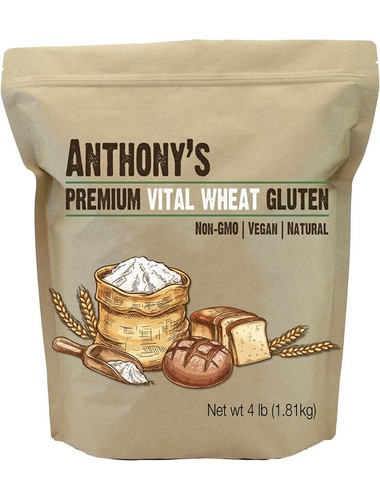 Anthony's Vital Wheat Gluten, 4 lb, High in Protein, Keto Friendly, Low Carb - Picture 2 of 6