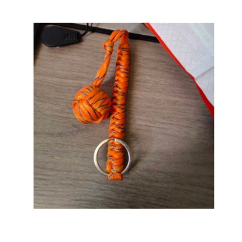 Outdoor Ball Paracord Strength Monkey With Keychain Hiking Fist Steel - Picture 23 of 29