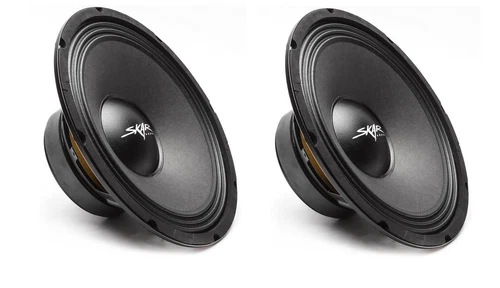 2 NEW SKAR AUDIO FSX10-8 10-INCH 8 OHM 400W MAX CAR PRO AUDIO SPEAKERS - PAIR
