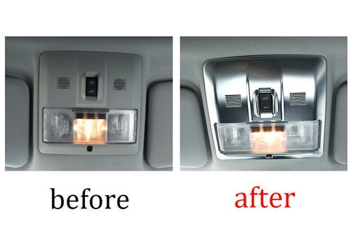 For Range Rover Sport 2010-2013 Cover Trim Silver ABS Front Reading Lamp Frame - Foto 4 di 6