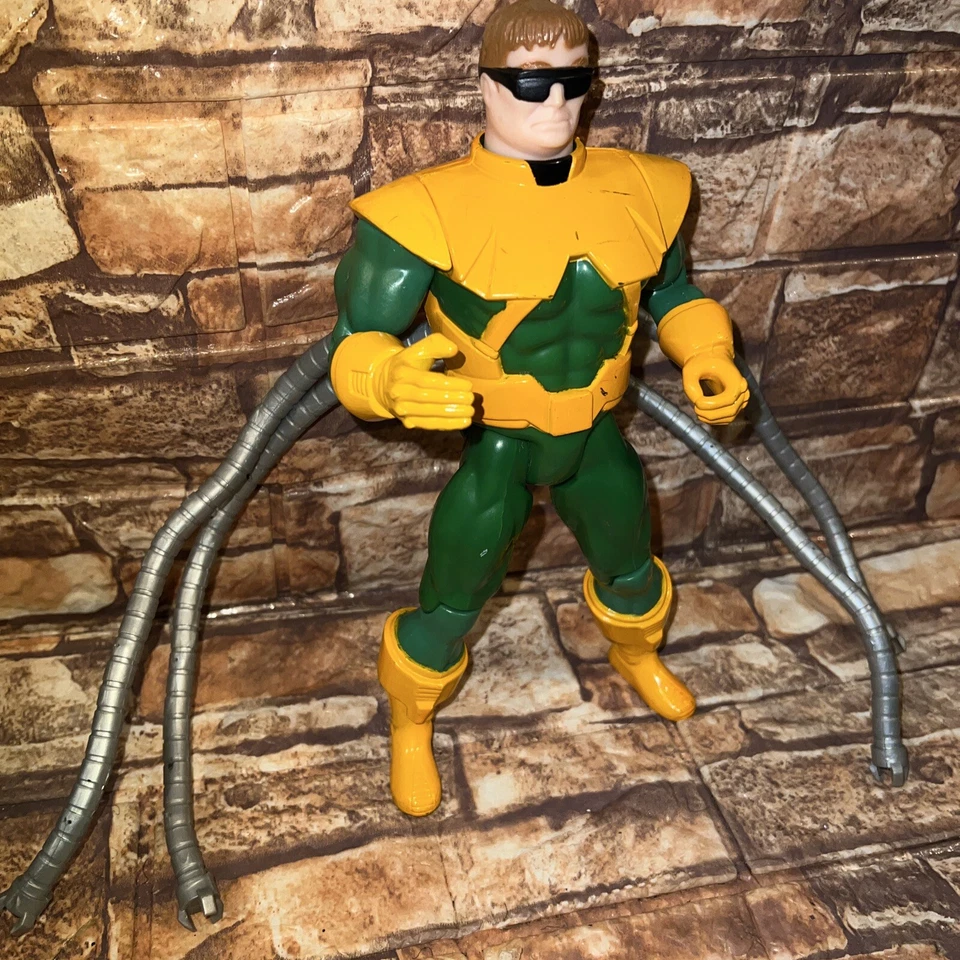 Marvel Spider-Man Animado Dr. Octopus Doc Ock Toybiz con Tentáculos de Goma 10” Difícil de Encontrar Foto 2 de 4