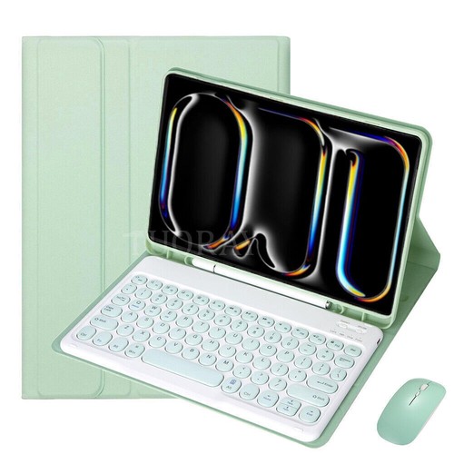Bluetooth Keyboard Case Mouse For iPad 10th/9/8/7/6/5 Gen Air 6/5/4/3 Pro 11 M2 - Picture 33 of 61