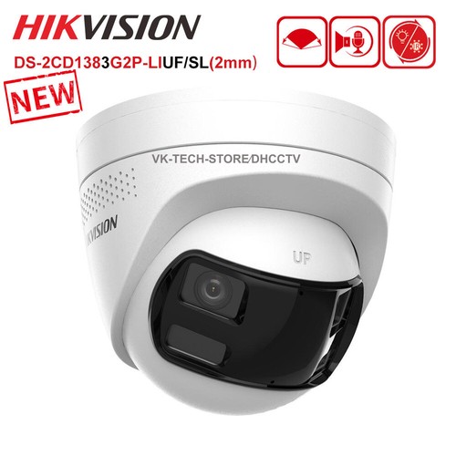 Hikvision 8MP Dual Lens 180° Wide Angle Smart Hybrid Light 2-Way Audio IP Camera - Picture 10 of 19