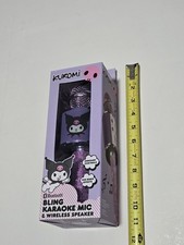 Karaoke Microphone Hello KITTY Kuromi BLING MIC Bluetooth Speaker Wireless NEW