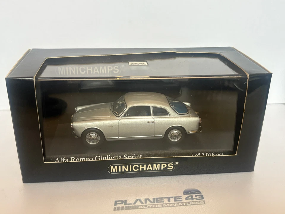 MINICHAMPS 400120400 ALFA ROMEO GIULIETTA SPRINT 1964 SILVER 1/43 - Photo 4/4