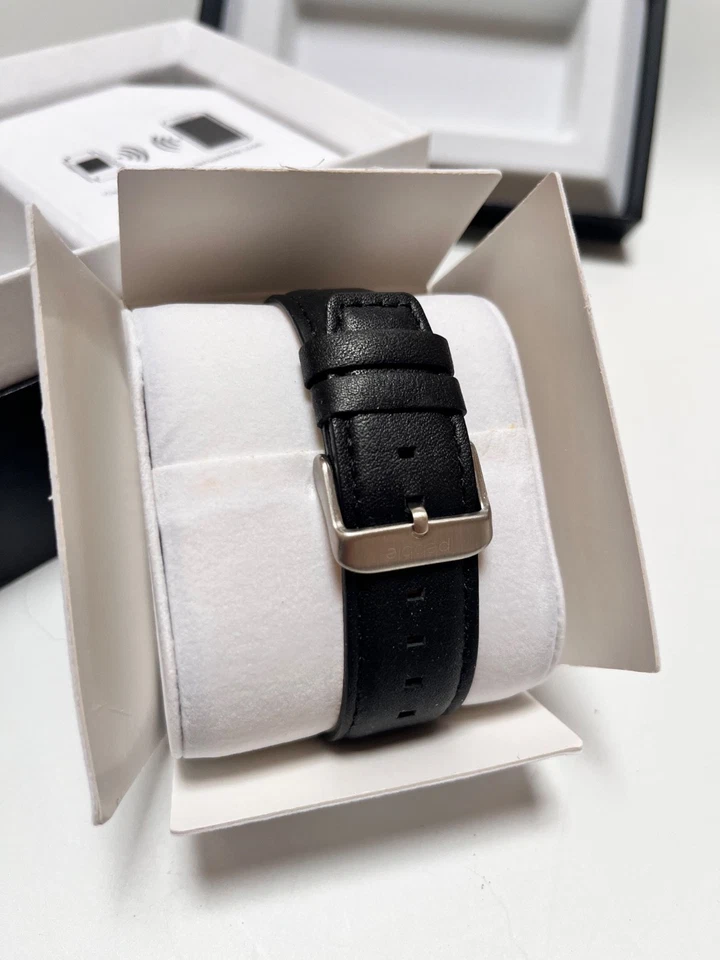 2014 Pebble STEEL 401SL (Black & SIlver) Bluetooth SmartWatch Stainless Band NOS - Image 4 of 4